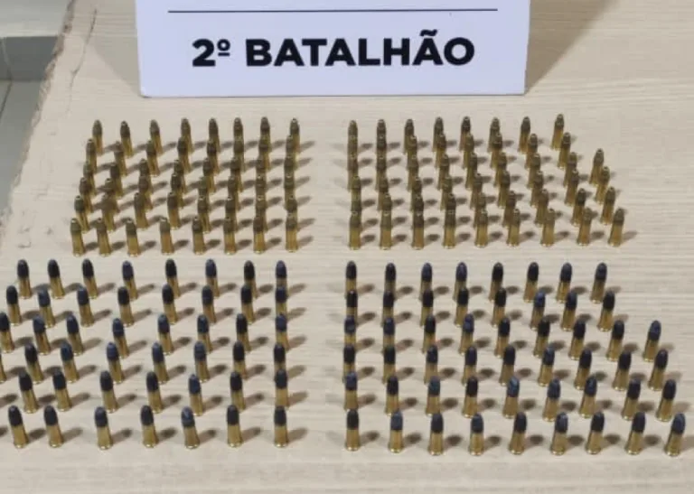 Polícia apreende caixas com 200 munições no bairro Taquari