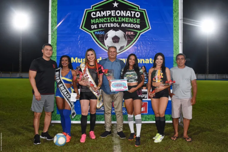Público lota estádio na semifinal e escolha de musas do Campeonato de Futebol em Mâncio Lima