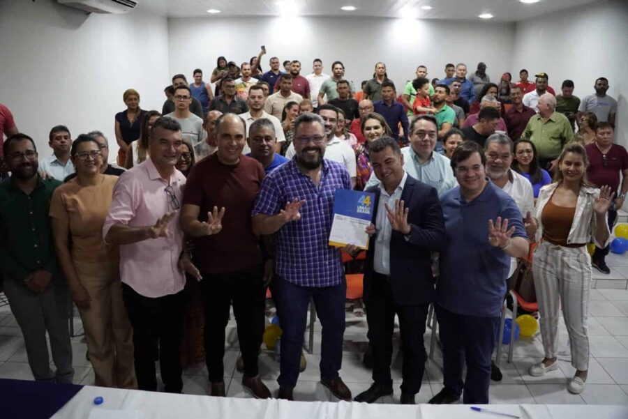 Em Feijó, Alan Rick celebra a filiação de ex-deputado Cadmiel ao União Brasil
