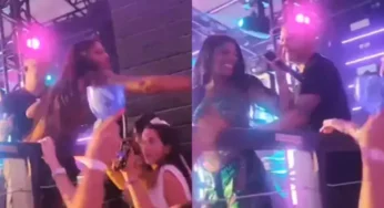 Ludmilla joga água em fã durante show e web reage: ‘Não leva desaforo’; Vídeo