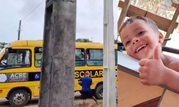 Criança de 4 anos morre atropelada por ônibus escolar no interior do Acre
