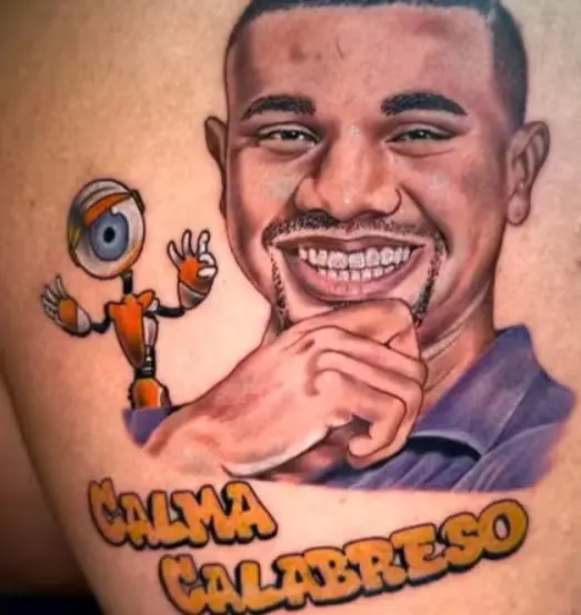 Fã de Belém do Pará faz tattoo com rosto de Davi do ‘BBB 24’