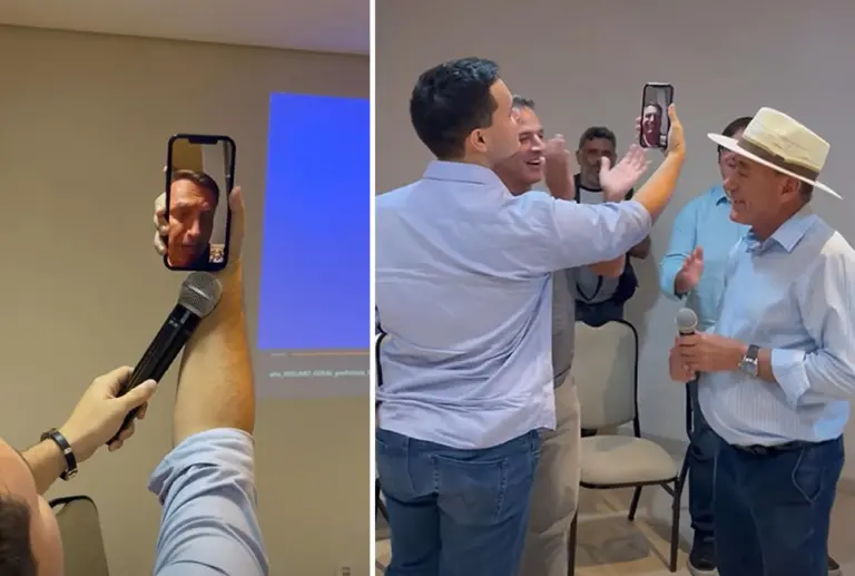 Por vídeo, Bolsonaro se reúne com Bocalom e pré-candidatos a vereador