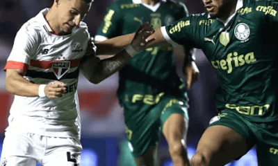 São Paulo e Palmeiras empatam em jogo com ‘abraço da paz’ e disputas duras