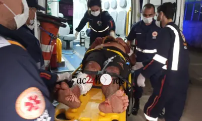 Colisão deixa motociclista ferido no Segundo Distrito de Rio Branco