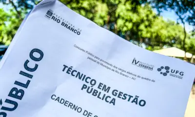 Divulgado gabarito preliminar de concurso da Prefeitura de Rio Branco
