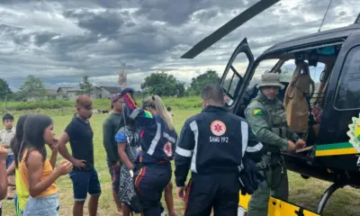 Indígena de 14 anos é resgatada por helicóptero após 2 dias em trabalho de parto