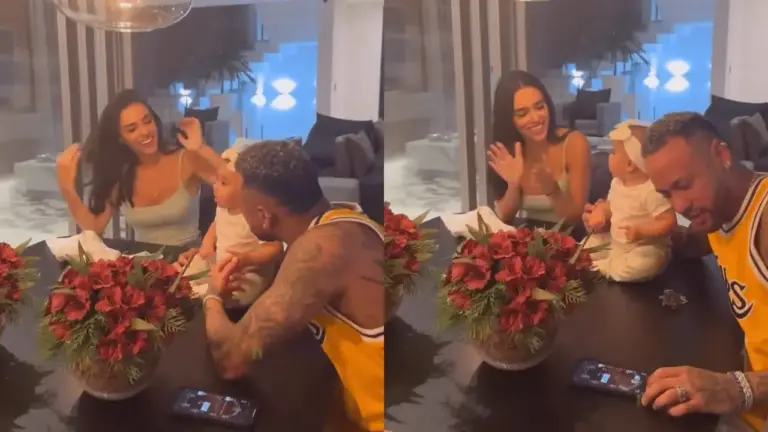 Neymar joga poker enquanto canta parabéns para filha e é escorraçado