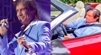Roberto Carlos é clicado em passeio com conversível avaliado em R$ 500 mil