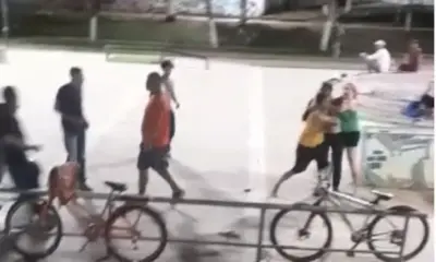 Homens trocam socos e “capacetadas” em briga no Skate Park