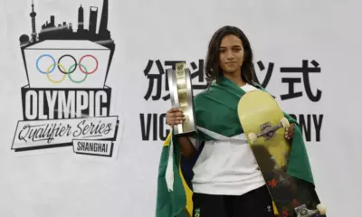 Rayssa Leal é campeã do skate street em Xangai, mas Brasil fica sem medalhas no park