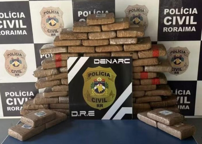 Polícia apreende 145 kg de droga e armas com sobrinhos do governador de Roraima