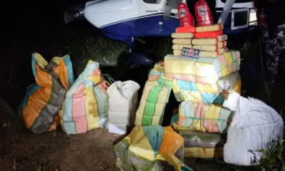Bope apreende cerca de 300 kg de skank em fazenda após avião sofrer pane