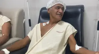 Família de idoso que recebeu doações para custear passagens agradece após cirurgia
