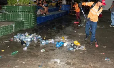 Mais de meia tonelada de lixo e entulho são recolhidos de Cruzeiro do Sul, após festa