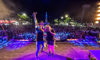 Trio Furacão se apresenta para 15 mil pessoas antes do show de Naiara Azevedo