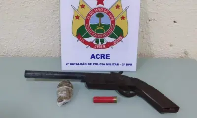 Dono de distribuidora é preso com escopeta e maconha no Vila Acre