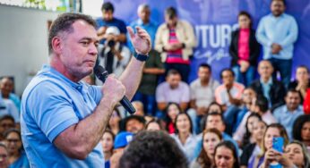 “Gladson e Bocalom, é uma honra caminhar com vocês”, diz Alysson sob aplausos da militância