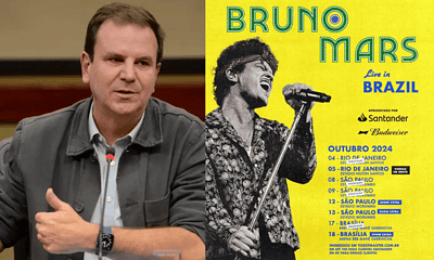 Eduardo Paes diz que não irá autorizar shows de Bruno Mars no Rio; entenda