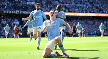 Manchester City é campeão da Premier League em série inédita de títulos