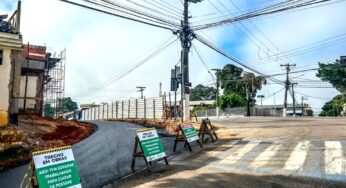 Guias de acesso no viaduto da Avenida Ceará serão erguidas nesta semana