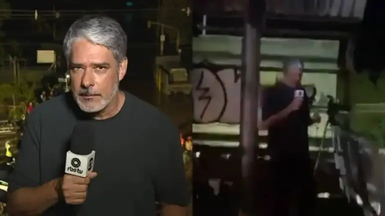William Bonner é xingado durante transmissão em Porto Alegre; veja o vídeo