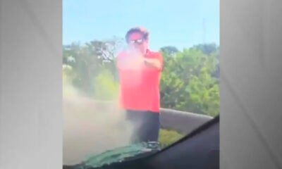Motorista atira em carro com casal e crianças durante briga de trânsito