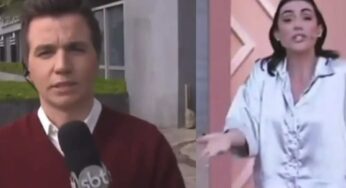 Repórter do SBT confunde emissora com a Globo e leva puxão de orelha