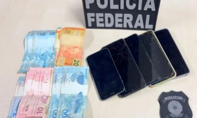 PF prende trio suspeito de fraudar contas da Caixa e sacar mais de R$ 75 mil
