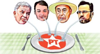 Cuspindo no prato que comeu