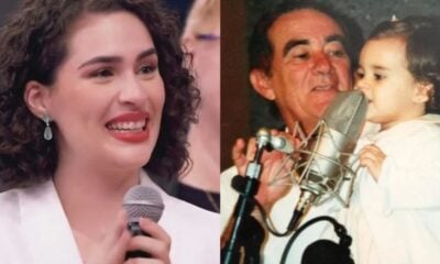 Após cantar no Domingão, Lívian explica como é ser filha de Renato Aragão