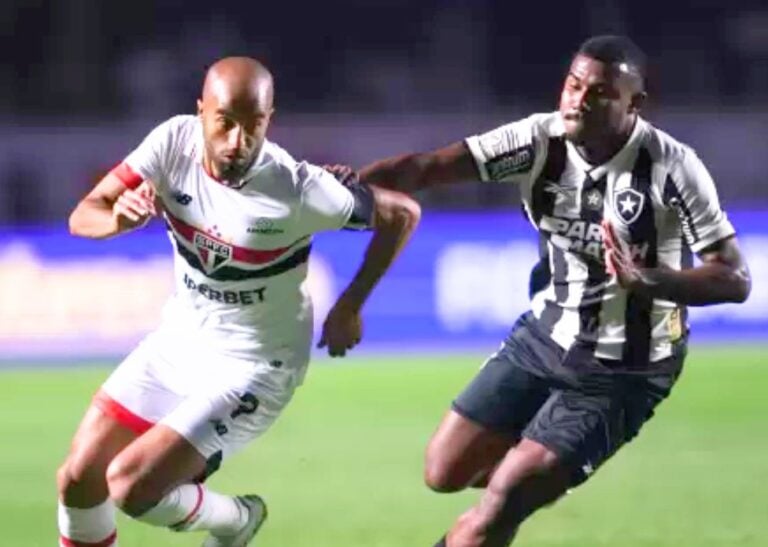 Botafogo bate recorde, mas Calleri muda jogo e comanda empate do São Paulo