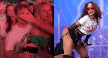 Mulheres tampam rostos de namorados durante show de Anitta na Romênia; vídeo