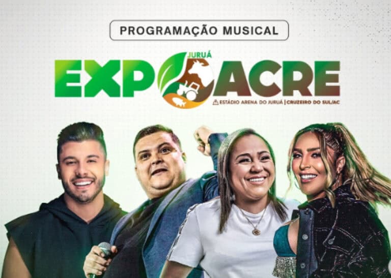 Governo divulga shows da Expoacre Juruá, em Cruzeiro do Sul
