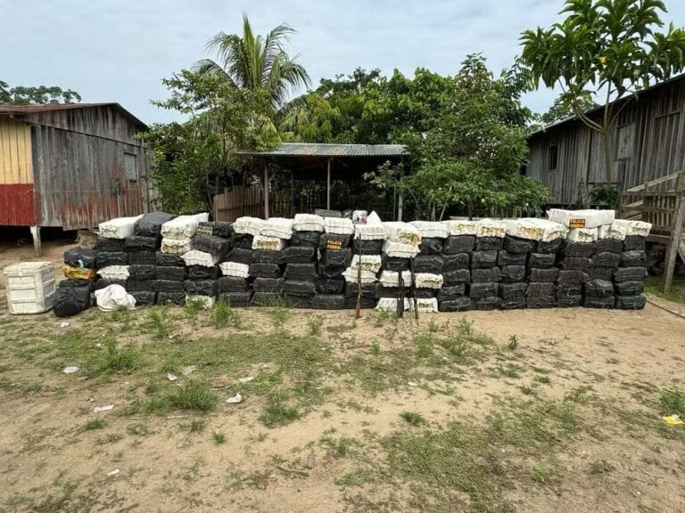 PF apreende quase 4 toneladas de cocaína na fronteira com a Colômbia