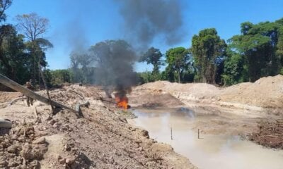 Operação do Ibama fecha garimpo clandestino em terra indígena no Pará