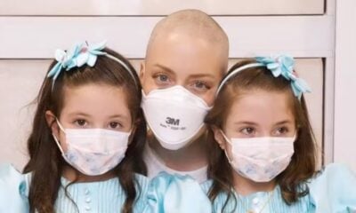 Em tratamento contra câncer, Fabiana Justus ganha surpresa das filhas; veja
