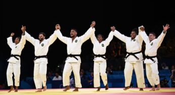 Olimpíadas 2024: Brasil vence a Itália e leva bronze no judô por equipes