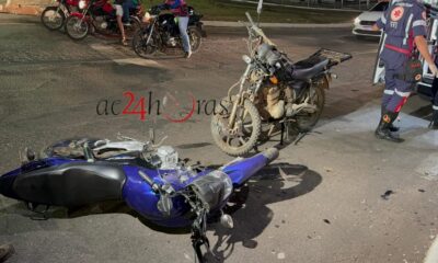 Colisão entre motocicletas deixa dois feridos em Rio Branco