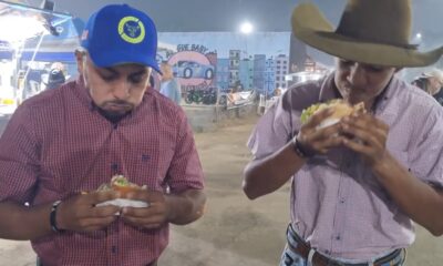 Jovens participam de desafio de sanduíche no ReV Lanches na Expoacre