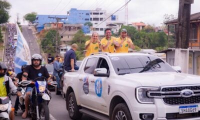 Zequinha Lima faz carreata em Cruzeiro do Sul ao lado de Gladson