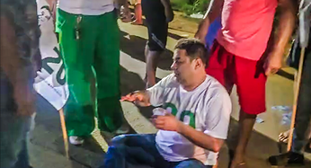Militâncias se esbarram e candidato diz ter sido agredido; ex-prefeito teria levado “bandeiradas”