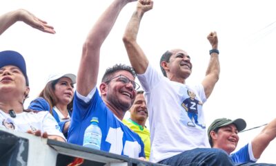 Zequinha e Gladson fazem a maior caminhada política de Cruzeiro do Sul