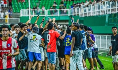 Invasão ao campo no jogo solidário na Arena mobiliza Tropa de Choque