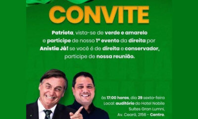 No Acre, vereador convoca patriotas para reunião por “Anistia, Já!”