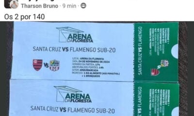 Ingressos para jogo na Arena da Floresta são vendidos a R$ 70 em grupos