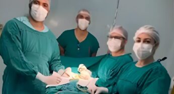 No Acre, médicos fazem cirurgia inédita em bebê de 2 dias de vida