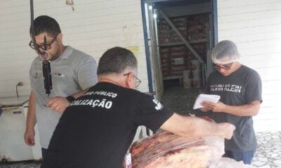 Inspeção apreende 685 kg de carne imprópria que seria servida a presos no Acre