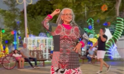 Aos 92 anos, dona Josefa encanta com dança e espírito de jovem na Praça da Revolução