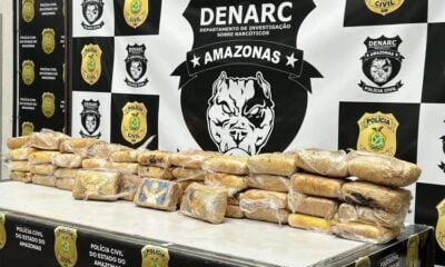 Polícia prende três pessoas e apreende mais de meia tonelada de maconha em Manaus